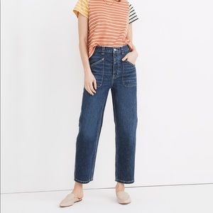 High-rise relaxed straight jeans